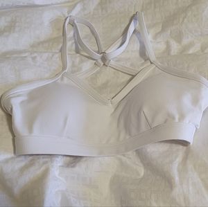 NWOT - White XS Pumped Sports Bra - Bombshell Sportswear